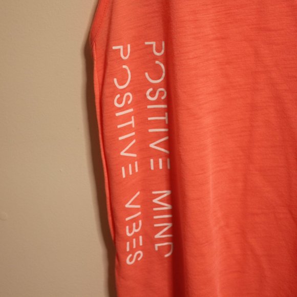 Old Navy Positive Vibes Pink Activewear Tank Top - Picture 2 of 6